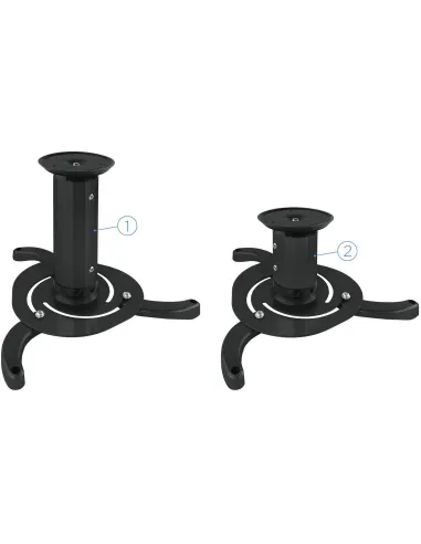 TooQ PJ1010TN-B Soporte de Techo para Proyectores Inclinable y Giratorio 360º Máx. 10Kg Negro
