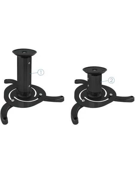 TooQ PJ1010TN-B Soporte de Techo para Proyectores Inclinable y Giratorio 360º Máx. 10Kg Negro