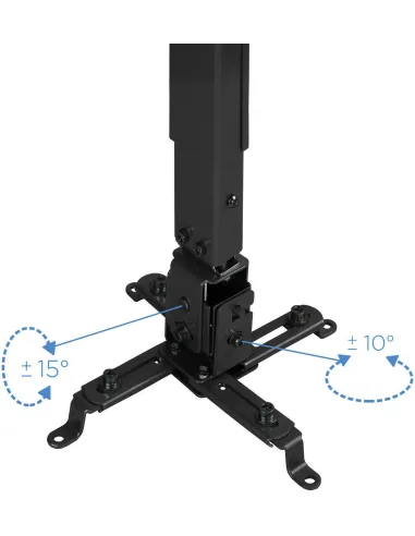TooQ PJ2012T-B Soporte de Techo Inclinable para Proyectores Máx. 20Kg Negro
