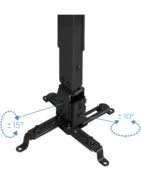 TooQ PJ2012T-B Soporte de Techo Inclinable para Proyectores Máx. 20Kg Negro