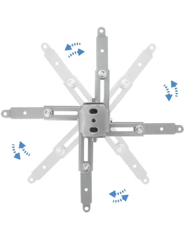 TooQ PJ2012T-S Soporte de Techo Inclinable para Proyectores Máx. 20Kg Plata