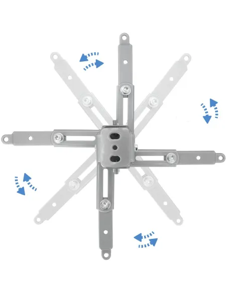 TooQ PJ2012T-S Soporte de Techo Inclinable para Proyectores Máx. 20Kg Plata