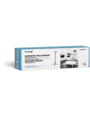 TooQ PJ2012T-S Soporte de Techo Inclinable para Proyectores Máx. 20Kg Plata
