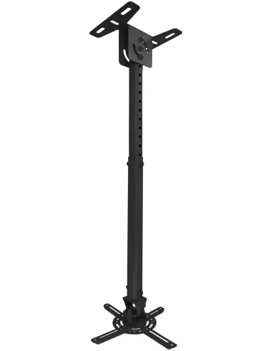 TooQ PJ3030TN-B Soporte de Techo para Proyectores Inclinable y Giratorio 360º Máx. 20Kg Negro