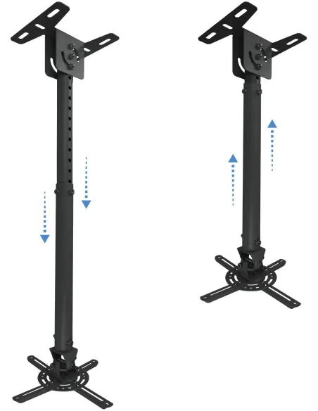 TooQ PJ3030TN-B Soporte de Techo para Proyectores Inclinable y Giratorio 360º Máx. 20Kg Negro