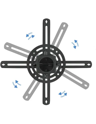TooQ PJ3030TN-B Soporte de Techo para Proyectores Inclinable y Giratorio 360º Máx. 20Kg Negro