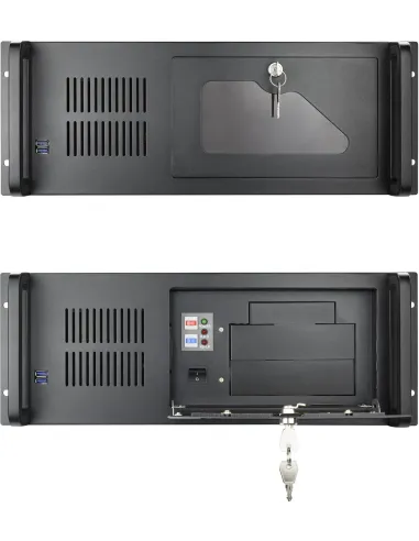 TooQ RACK-406N-USB3 Armario Rack 19" 4U ATX Negro