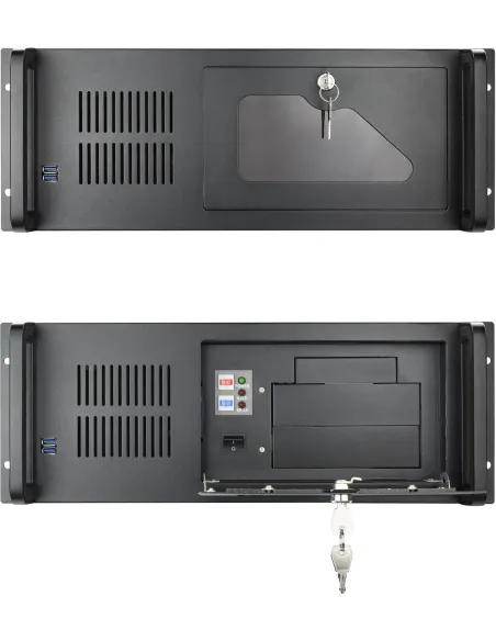 TooQ RACK-406N-USB3 Armario Rack 19" 4U ATX Negro