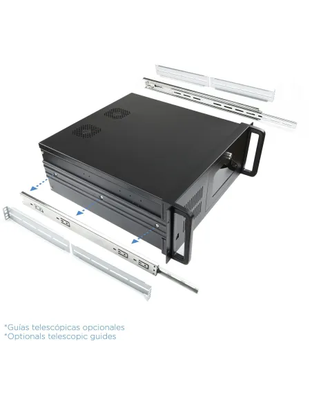 TooQ RACK-406N-USB3 Armario Rack 19" 4U ATX Negro