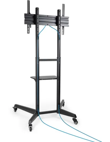 TooQ FS1170M-B Soporte de Suelo con Ruedas para Pantallas 37"-70" Máx. 50Kg Negro
