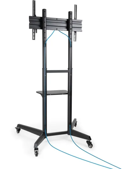 TooQ FS1170M-B Soporte de Suelo con Ruedas para Pantallas 37"-70" Máx. 50Kg Negro