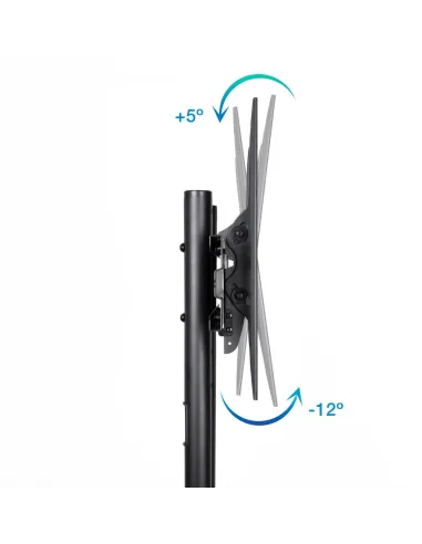 TooQ FS1170M-B Soporte de Suelo con Ruedas para Pantallas 37"-70" Máx. 50Kg Negro