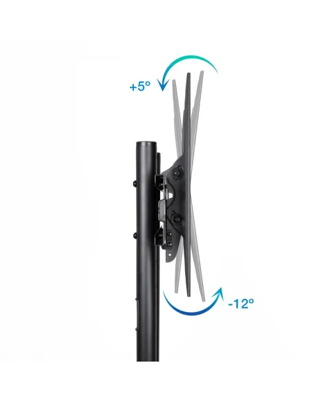 TooQ FS1170M-B Soporte de Suelo con Ruedas para Pantallas 37"-70" Máx. 50Kg Negro