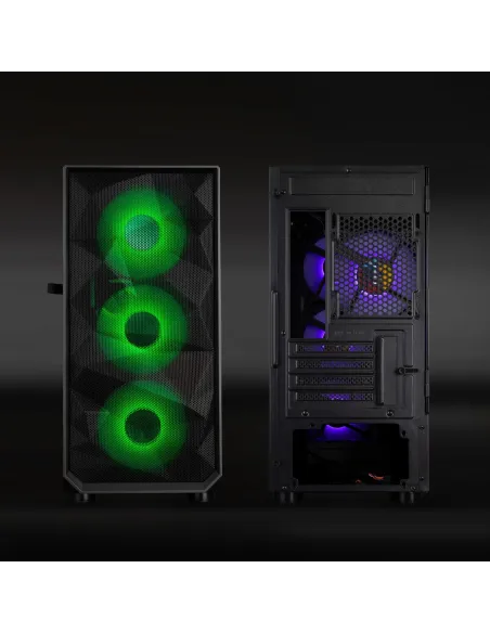 TooQ Seizure M-ATX Cristal Templado USB 3.0 Negra