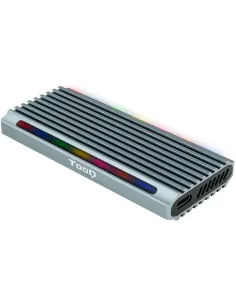 TooQ Shinobi Caja Externa para SSD M.2 NGFF/NVMe USB 3.0 RGB Gris-CAJA53971