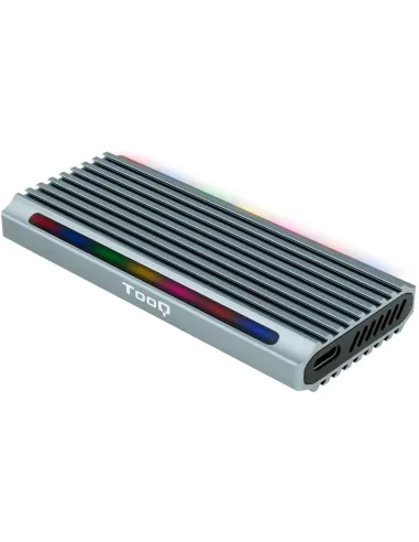 TooQ Shinobi Caja Externa para SSD M.2 NGFF/NVMe USB 3.0 RGB Gris