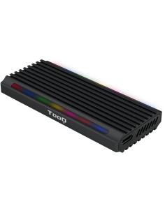 TooQ Shinobi Caja Externa para SSD M.2 NGFF/NVMe USB 3.0 RGB Negra-CAJA53972