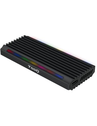 TooQ Shinobi Caja Externa para SSD M.2 NGFF/NVMe USB 3.0 RGB Negra