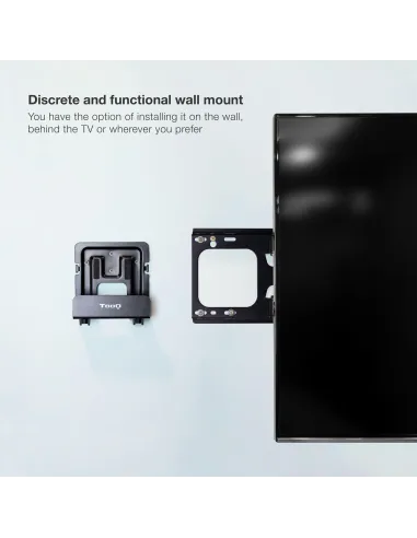 TooQ TQMPM4776 Soporte Universal Pared Fijo para Router/Reproductor Multimedia Máx. 5 Kg Negro