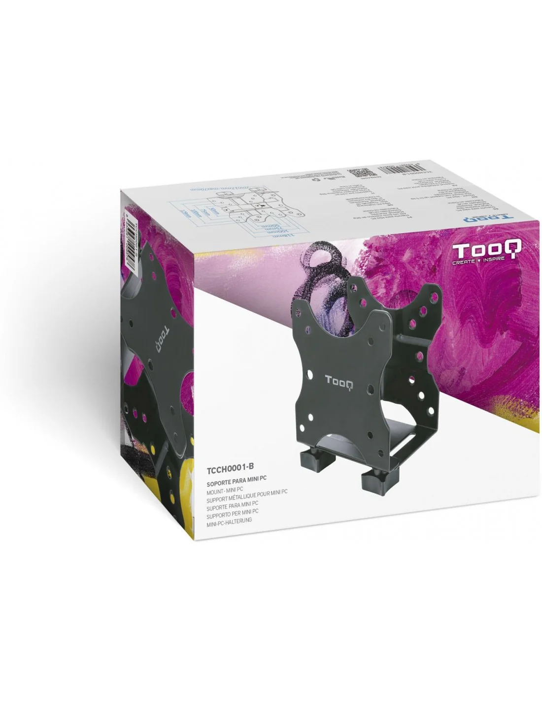 TooQ TCCH0001-B Soporte Fijo para CPU Máx. 5 Kg Negro