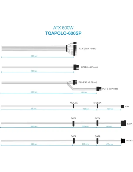 TooQ TQAPOLO-600SP 600W