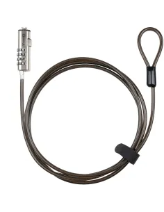 TooQ TQCLKC0035-G Cable de Seguridad con Llave para Portátiles 1.5m Gris-PORT57778