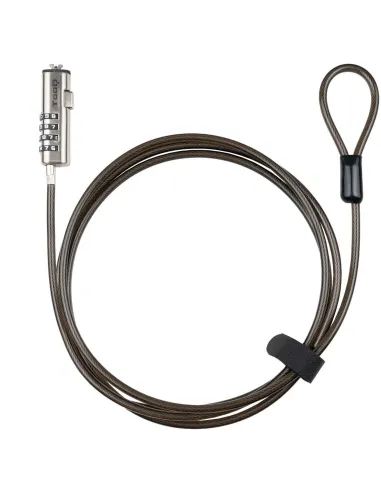 TooQ TQCLKC0035-G Cable de Seguridad con Llave para Portátiles 1.5m Gris