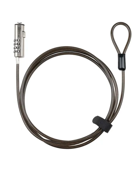 TooQ TQCLKC0035-G Cable de Seguridad con Llave para Portátiles 1.5m Gris