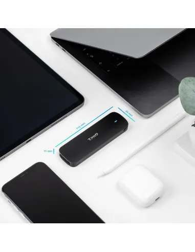 TooQ TQE-2201B Caja Externa para SSD M.2 USB 3.2 Negro