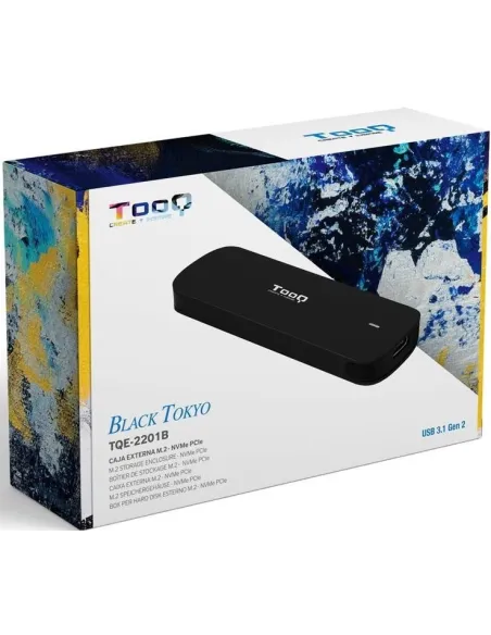 TooQ TQE-2201B Caja Externa para SSD M.2 USB 3.2 Negro