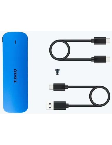 TooQ TQE-2201BL Caja Externa para SSD M.2 USB 3.2 Azul