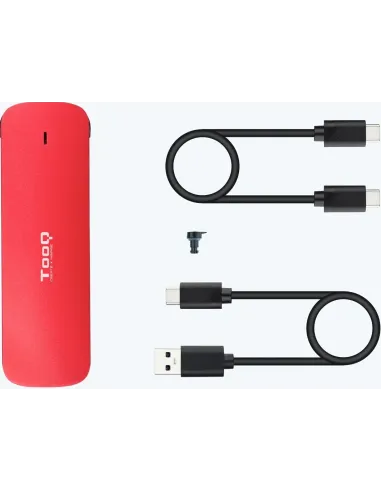 TooQ TQE-2201R Caja Externa para SSD M.2 USB 3.2 Rojo