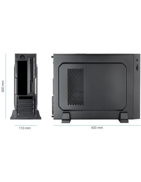 TooQ TQC-3008U3C USB 3.2 Negra + Fuente de Alimentación 500W