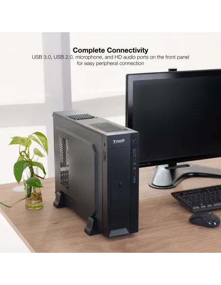 TooQ TQC-3008U3C USB 3.2 Negra + Fuente de Alimentación 500W