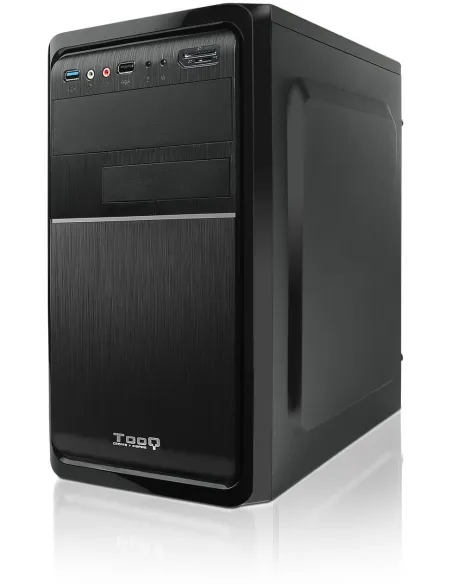 TooQ TQC-4735U3C-B USB 3.2 Negra + Fuente de Alimentación 500W