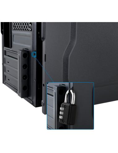 TooQ TQC-4735U3C-B USB 3.2 Negra + Fuente de Alimentación 500W