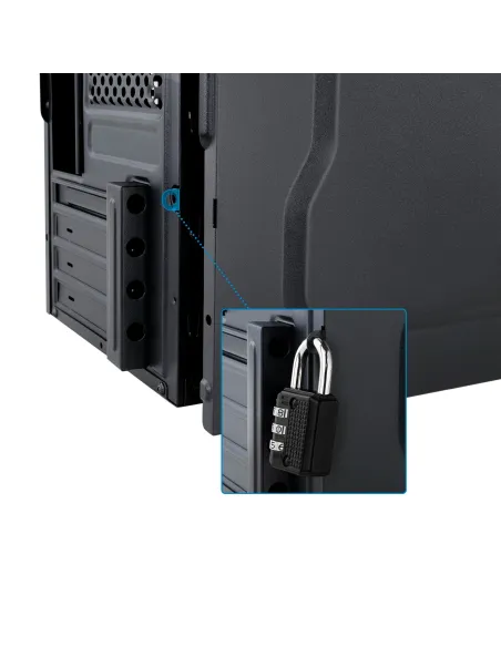 TooQ TQC-4745U3C-B USB 3.2 Negra + Fuente de Alimentación 500W