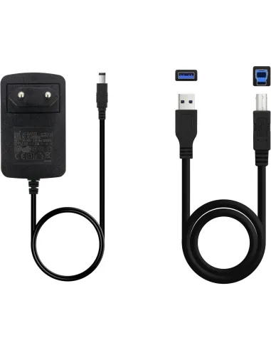 TooQ TQDS-802B Docking Station para Discos Duros de 2.5"/3.5" HDD/SSD Negra