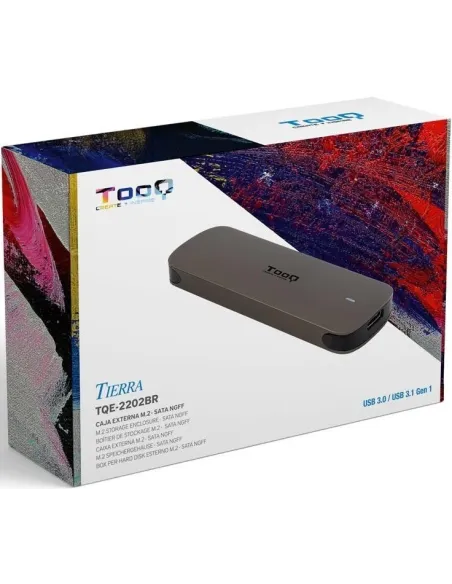 TooQ TQE-2202BR Caja Externa para SSD M.2 USB 3.2 Marrón
