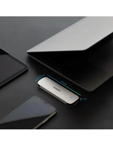 TooQ TQE-2202S Caja Externa para SSD M.2 USB 3.2 Plata