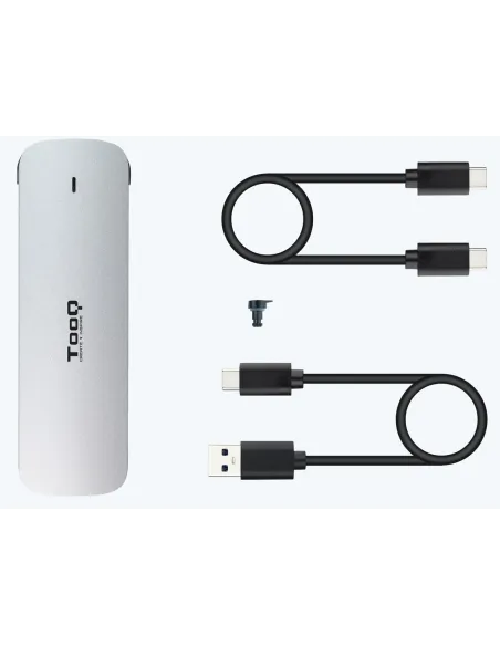 TooQ TQE-2202S Caja Externa para SSD M.2 USB 3.2 Plata