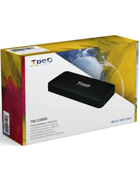 TooQ TQE-2280B Caja Externa para SSD M.2 USB 3.1 Negra