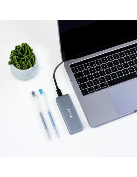 TooQ TQE-2281G Caja Externa para SSD M.2 USB-C 3.1 Gris