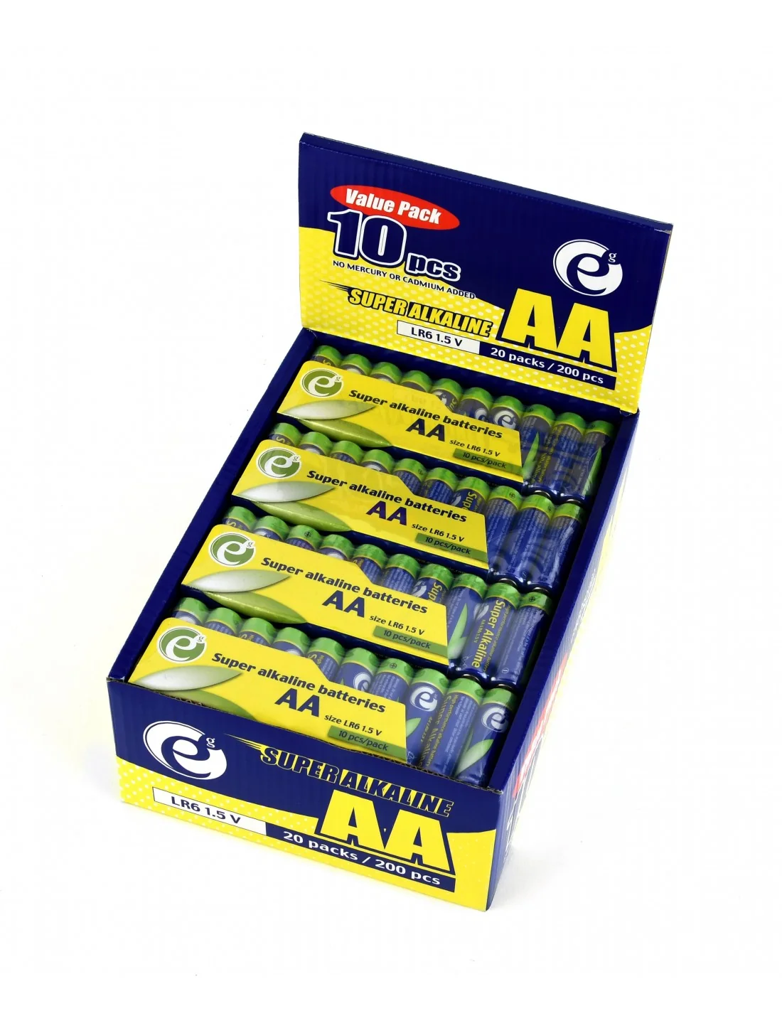 Gembird EG-BA-AASA-01 Pack 10 Pilas Alcalinas