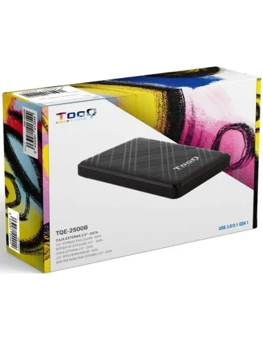 TooQ TQE-2500B Caja Externa para Discos HDD/SSD 2.5" SATA3 Negro