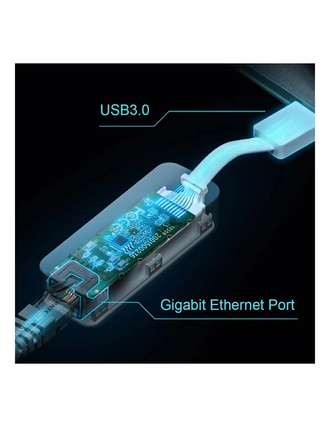 TP-Link UE300 Adaptador USB-A a RJ-45 Ethernet Gigabit Blanco