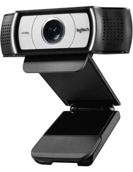 Logitech C930e Webcam Empresarial USB Full HD con Tapa Negra