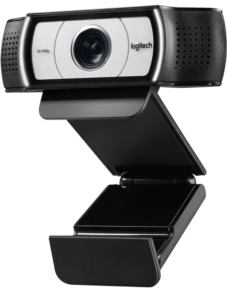 Logitech C930e Webcam Empresarial USB Full HD con Tapa Negra