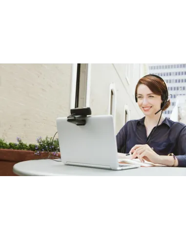 Logitech C930e Webcam Empresarial USB Full HD con Tapa Negra