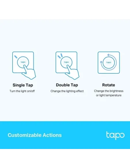 TP-Link Tapo S200D Interruptor Regulador de Intensidad Wi-Fi Inteligente con Alarma